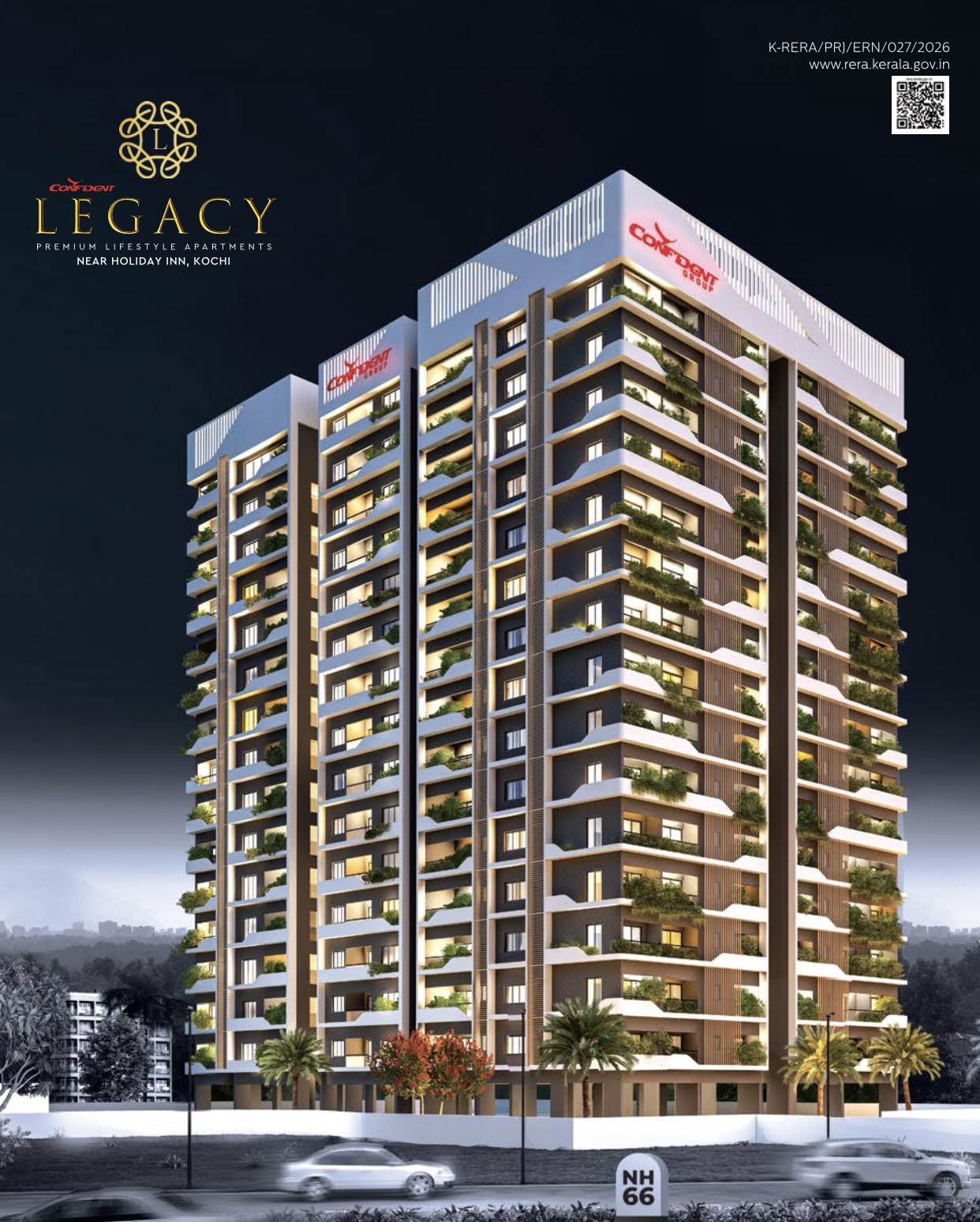 Confident Group - Legacy | Premium Apartments | 3 & 4 BHKs