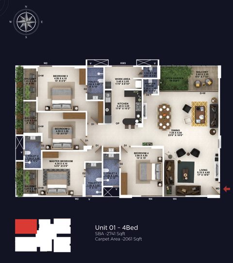 Confident Group - Legacy | Premium Apartments | 3 & 4 BHKs - 9