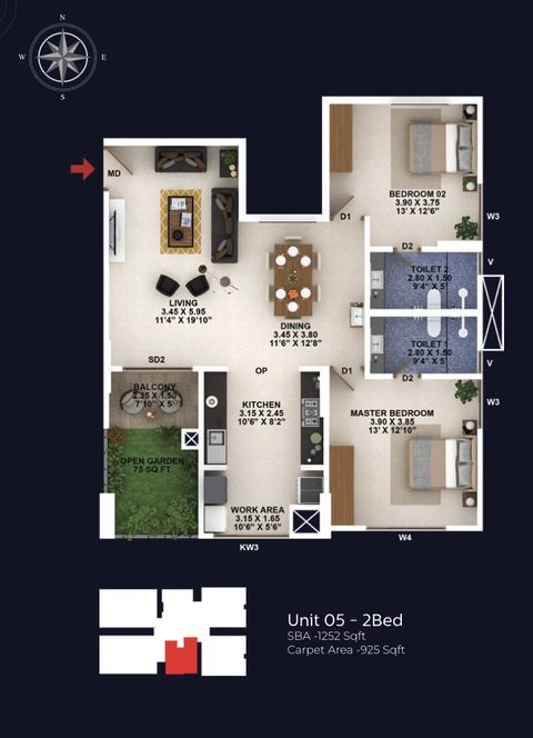 Confident Group - Legacy | Premium Apartments | 3 & 4 BHKs - 5