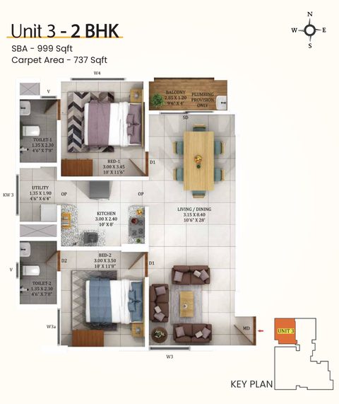 Confident Group - Sunflower | 2 & 3 BHK Apartments - 5