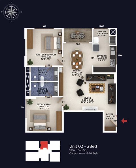 Confident Group - Legacy | Premium Apartments | 3 & 4 BHKs - 8