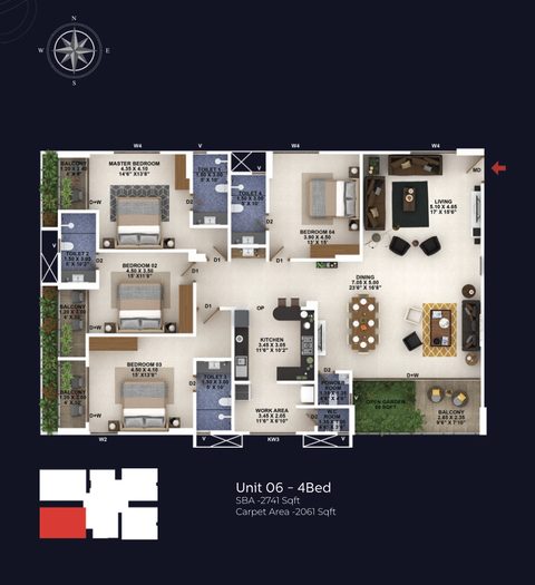Confident Group - Legacy | Premium Apartments | 3 & 4 BHKs - 4