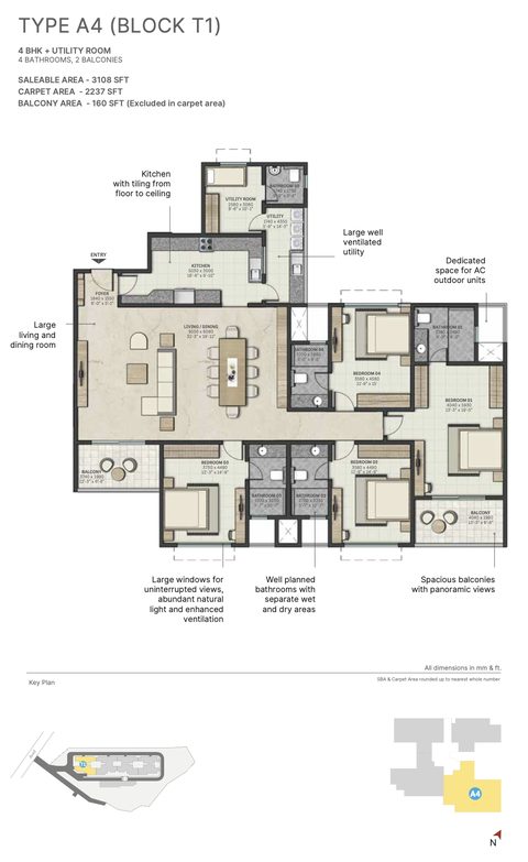 Sobha Atlantis | Silversand Island - Vytilla | 3 & 4 BHK Premium Apartments  - 17