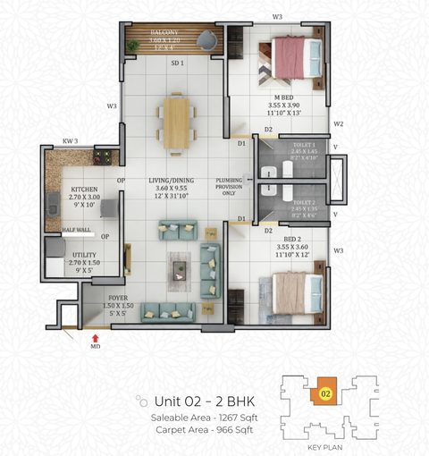 Confident Group - Gateway | Kakkanad | 2 & 3 BHK Premium Apartments - 5