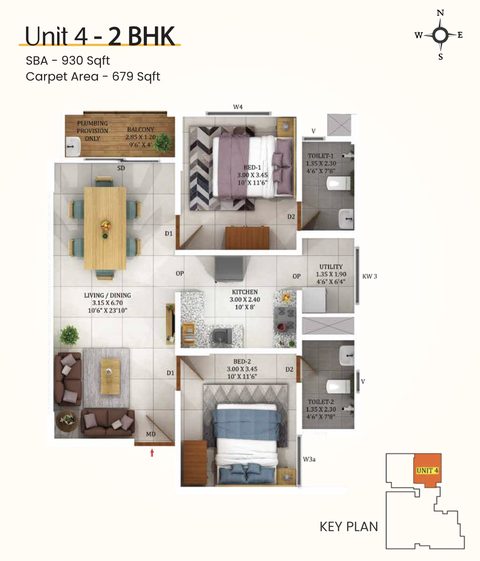 Confident Group - Sunflower | 2 & 3 BHK Apartments - 4