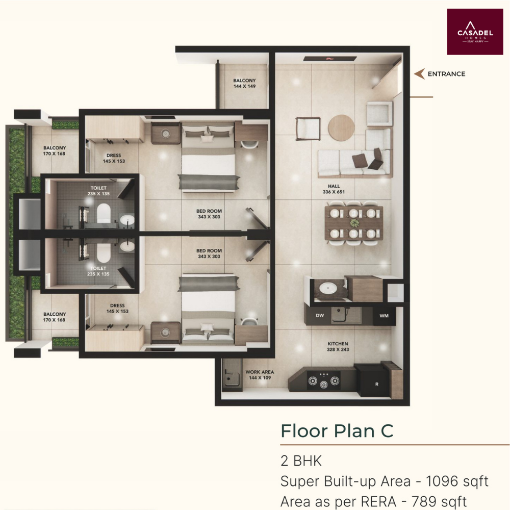 Casadel - Beneath The Wandering Leaf | 2 & 3 BHK Apartments - 10