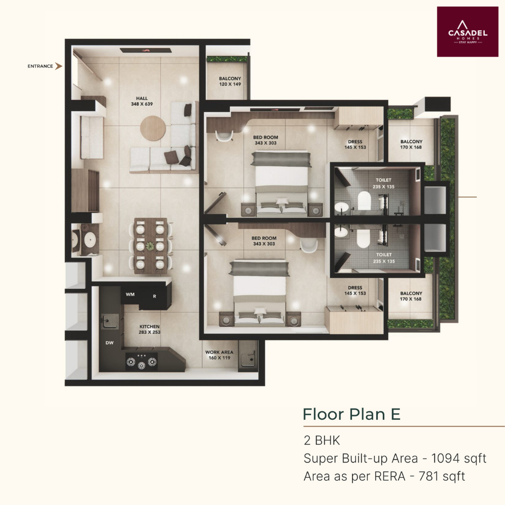 Casadel - Beneath The Wandering Leaf | 2 & 3 BHK Apartments - 9