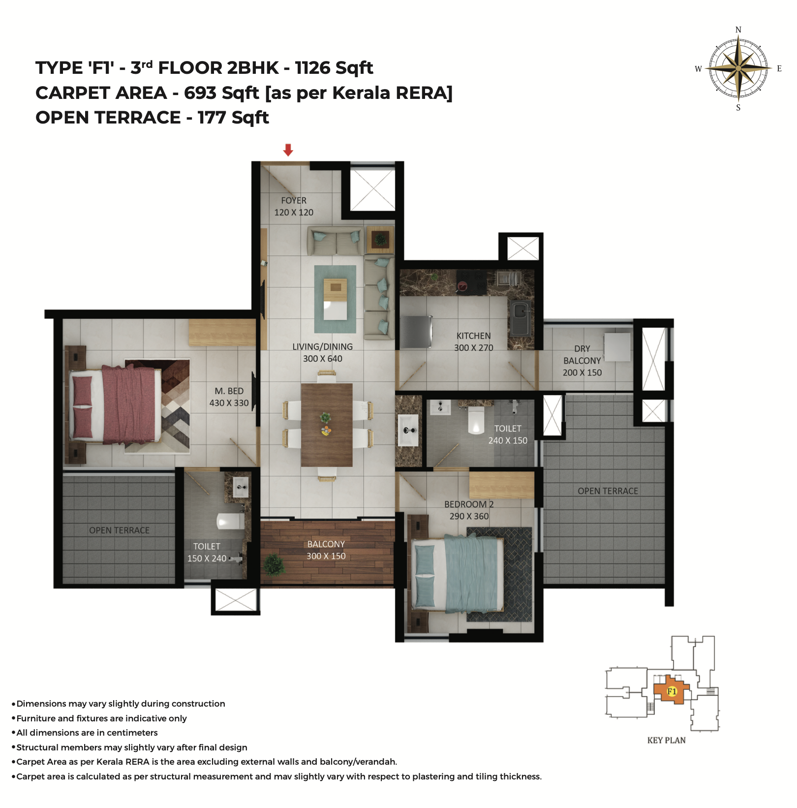 Asset Pavithram | 2 and 3 BHK Flats Apartments in Poonkunnam - 11