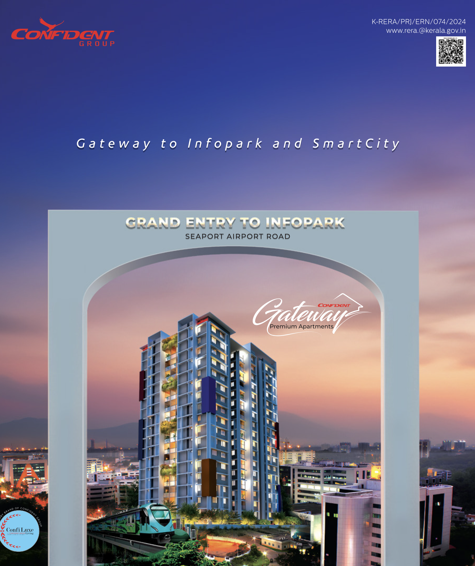 Confident Group - Gateway | Kakkanad | 2 & 3 BHK Premium Apartments - 2