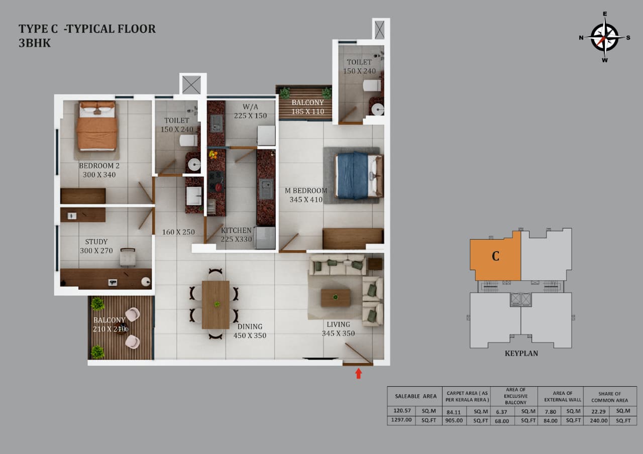 Aryabhangy - Aqua Grand Gateway |2.5 BHK & 3 BHK Premium Apartments in Kumbalam, Kochi - 10