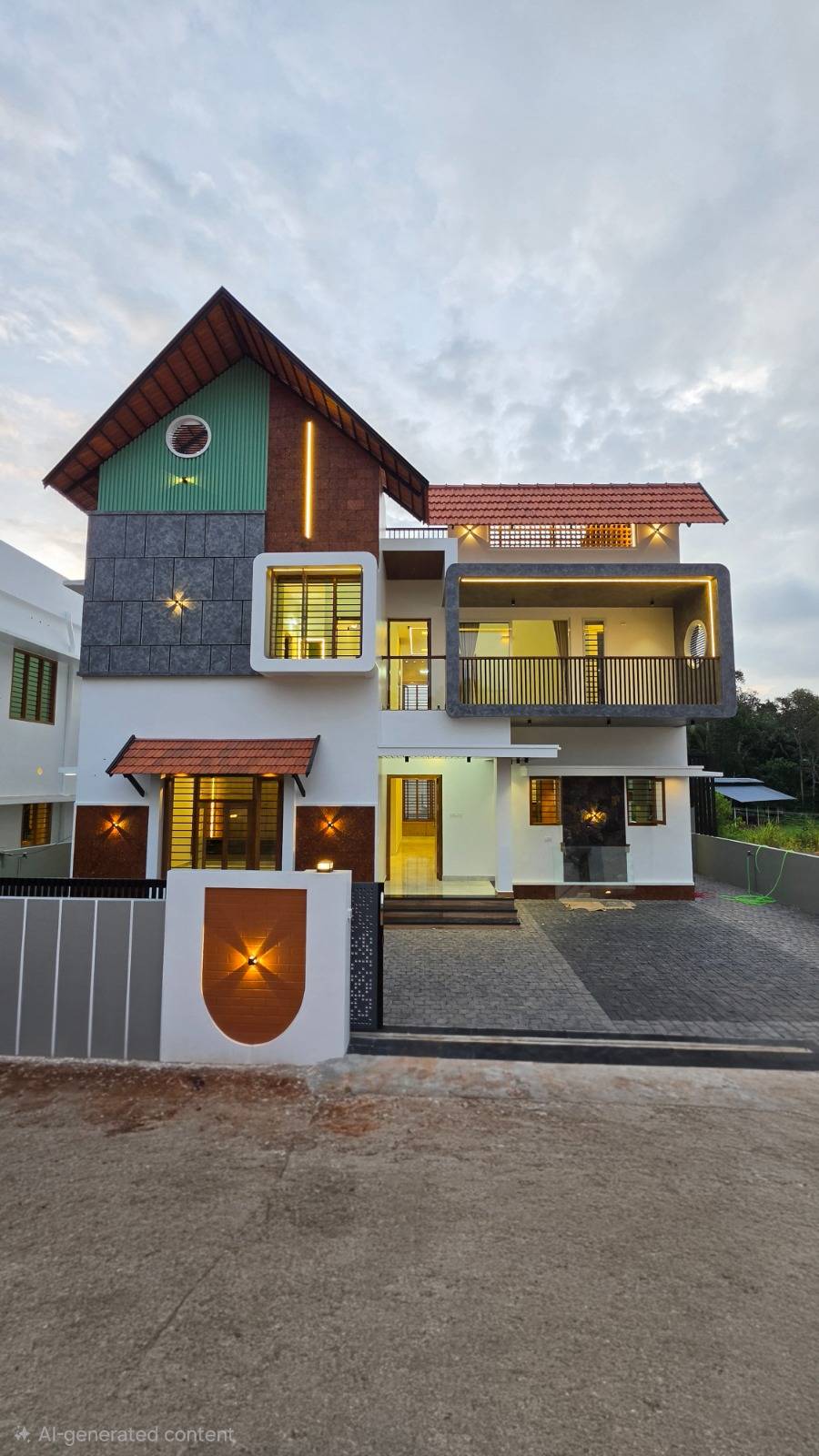 4BHK villa at Moongodu Near Thachottukavu
