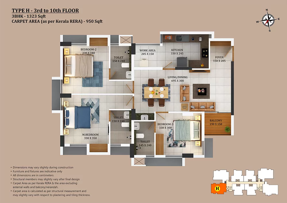 Asset Winside | 2 & 3 BHK Apartments in Thiroor - 11