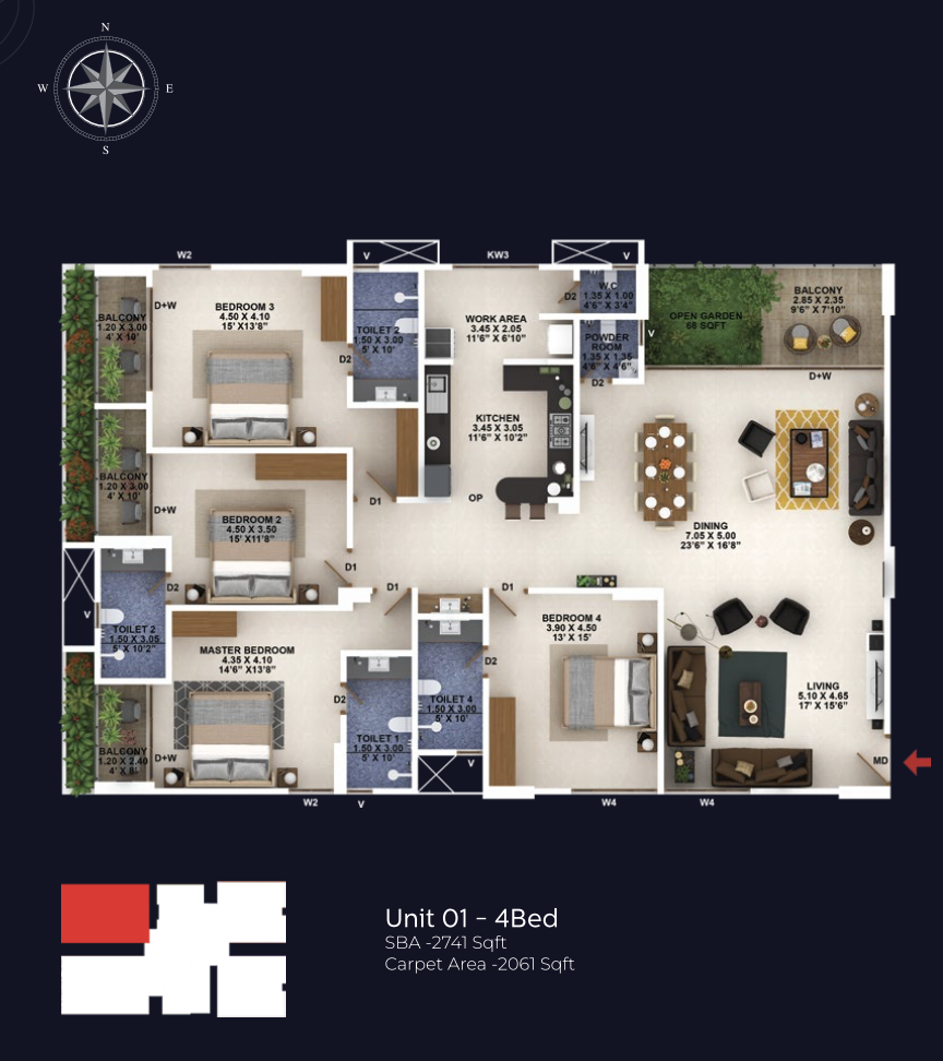 Confident Group - Legacy | Premium Apartments | 3 & 4 BHKs - 9