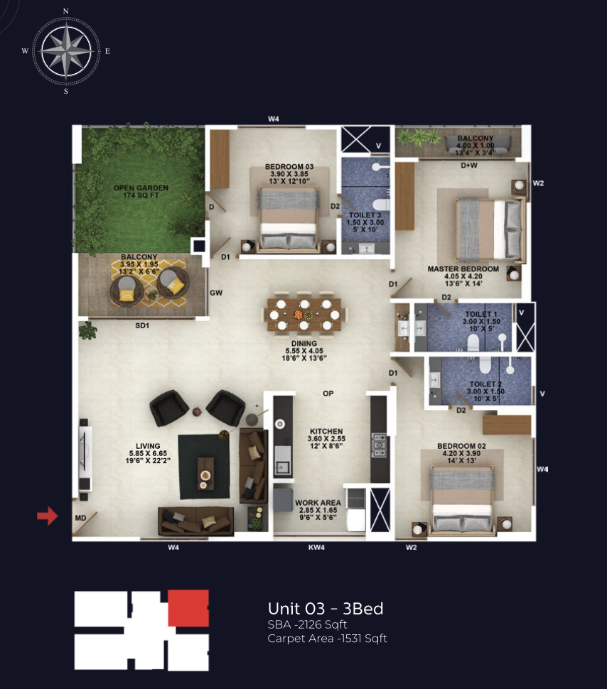 Confident Group - Legacy | Premium Apartments | 3 & 4 BHKs - 7