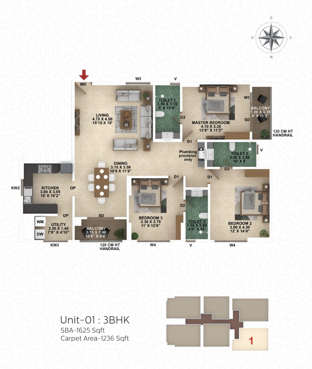 Confident Group - Infinity | Edappally | 2 & 3 BHK Premium Apartments - 10