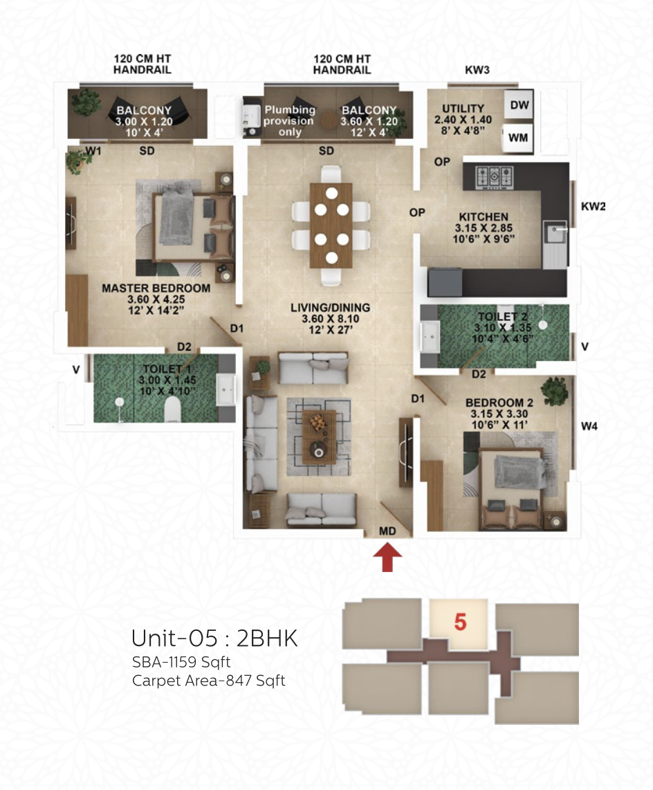 Confident Group - Infinity | Edappally | 2 & 3 BHK Premium Apartments - 6