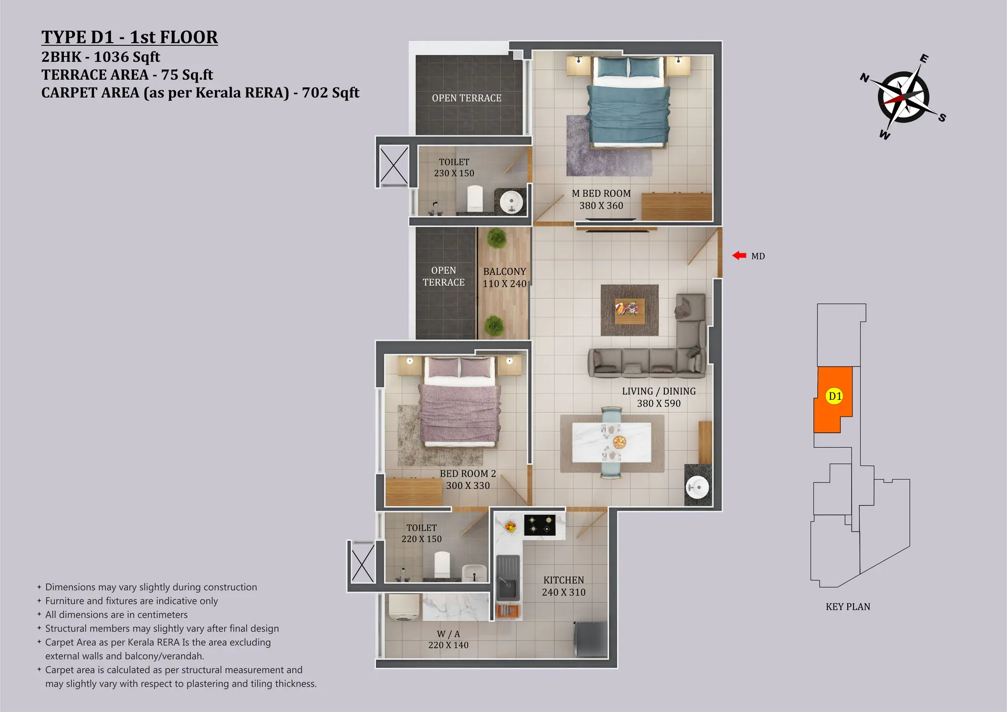 Asset - Canzara | Premium 2,3 & 4 BHK Apartments | Karyavattom - 15