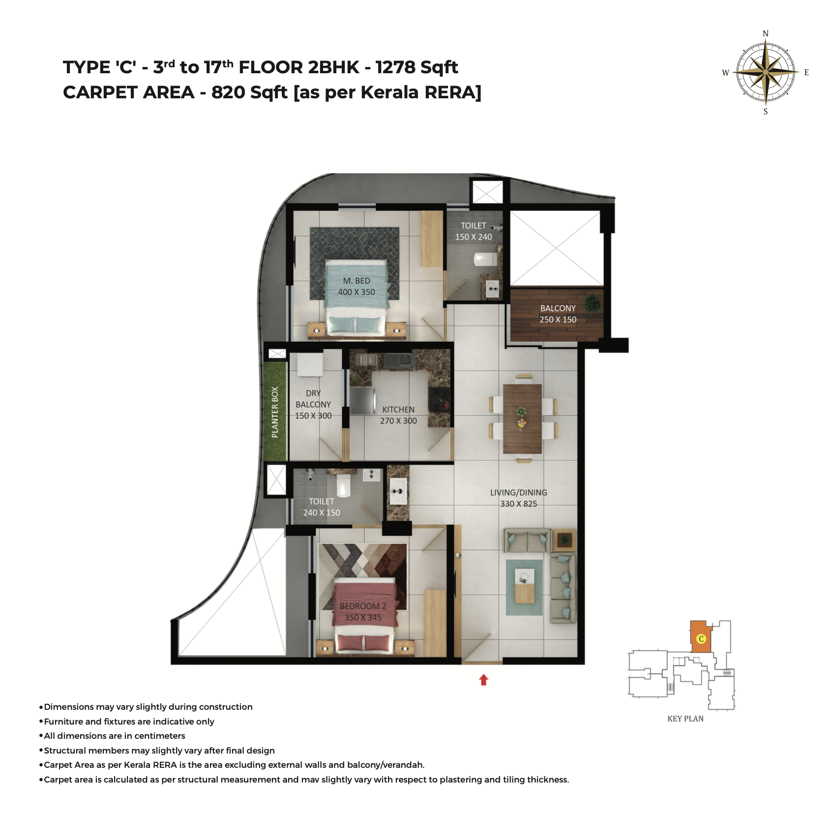 Asset Pavithram | 2 and 3 BHK Flats Apartments in Poonkunnam - 17