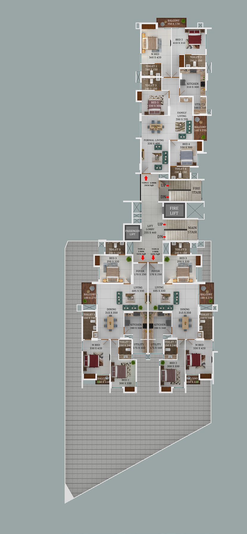 Arya Bhangy CENTARA – 3 BHK & 4 BHK Premium Apartments in Vyttila, Kochi - 18