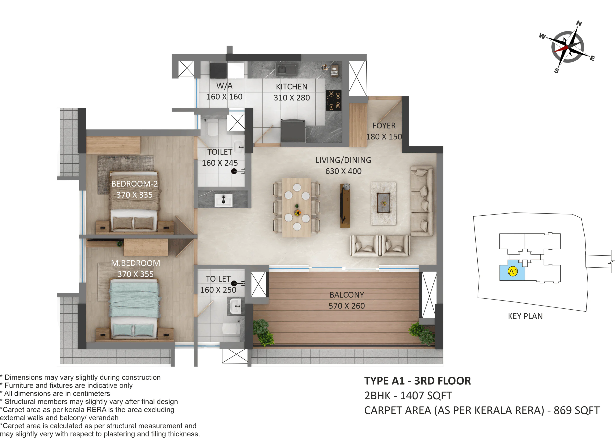 Asset - Around the tree | 2 & 3 BHK Apartments | Tripunithara - 15