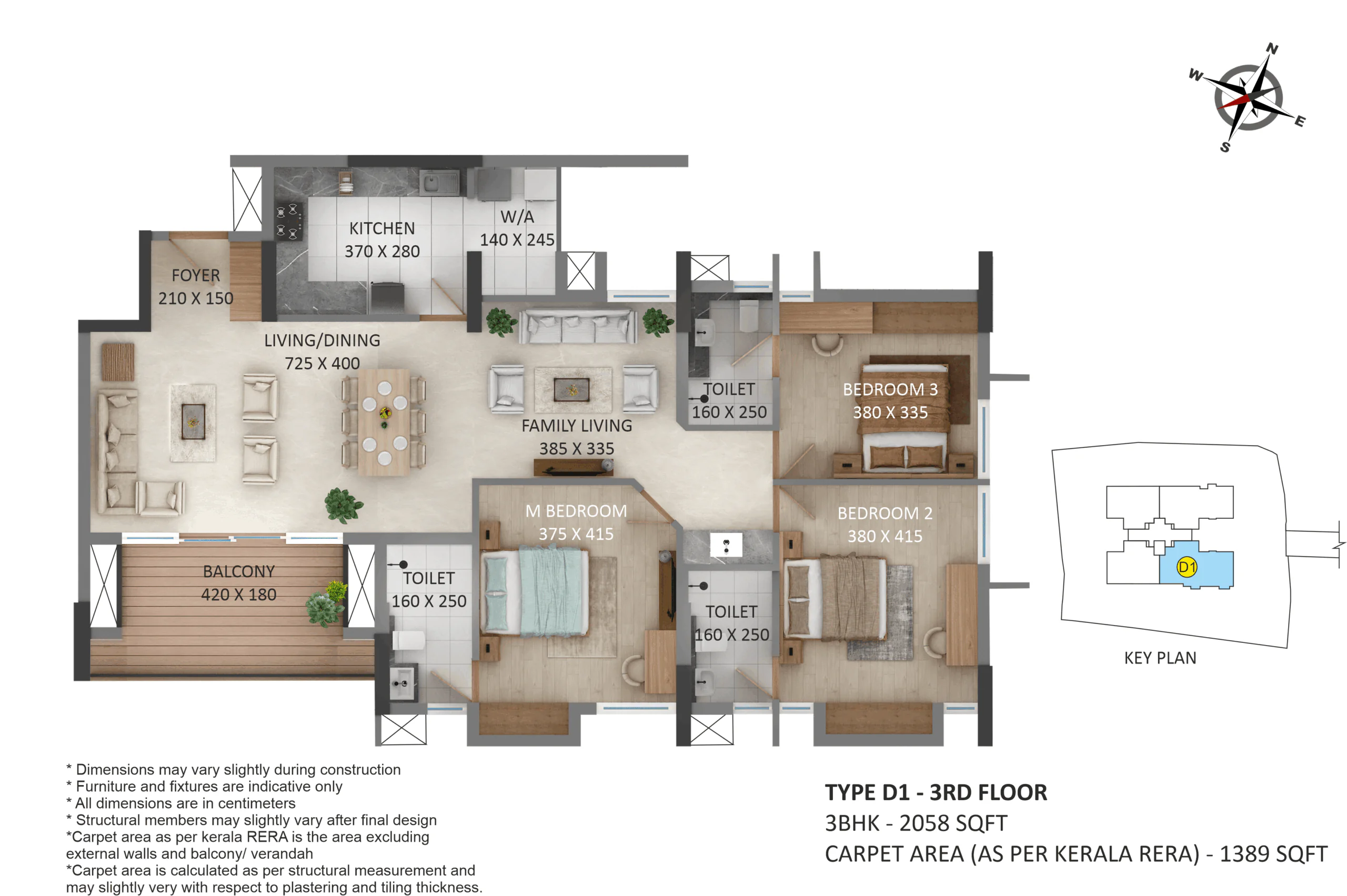 Asset - Around the tree | 2 & 3 BHK Apartments | Tripunithara - 9