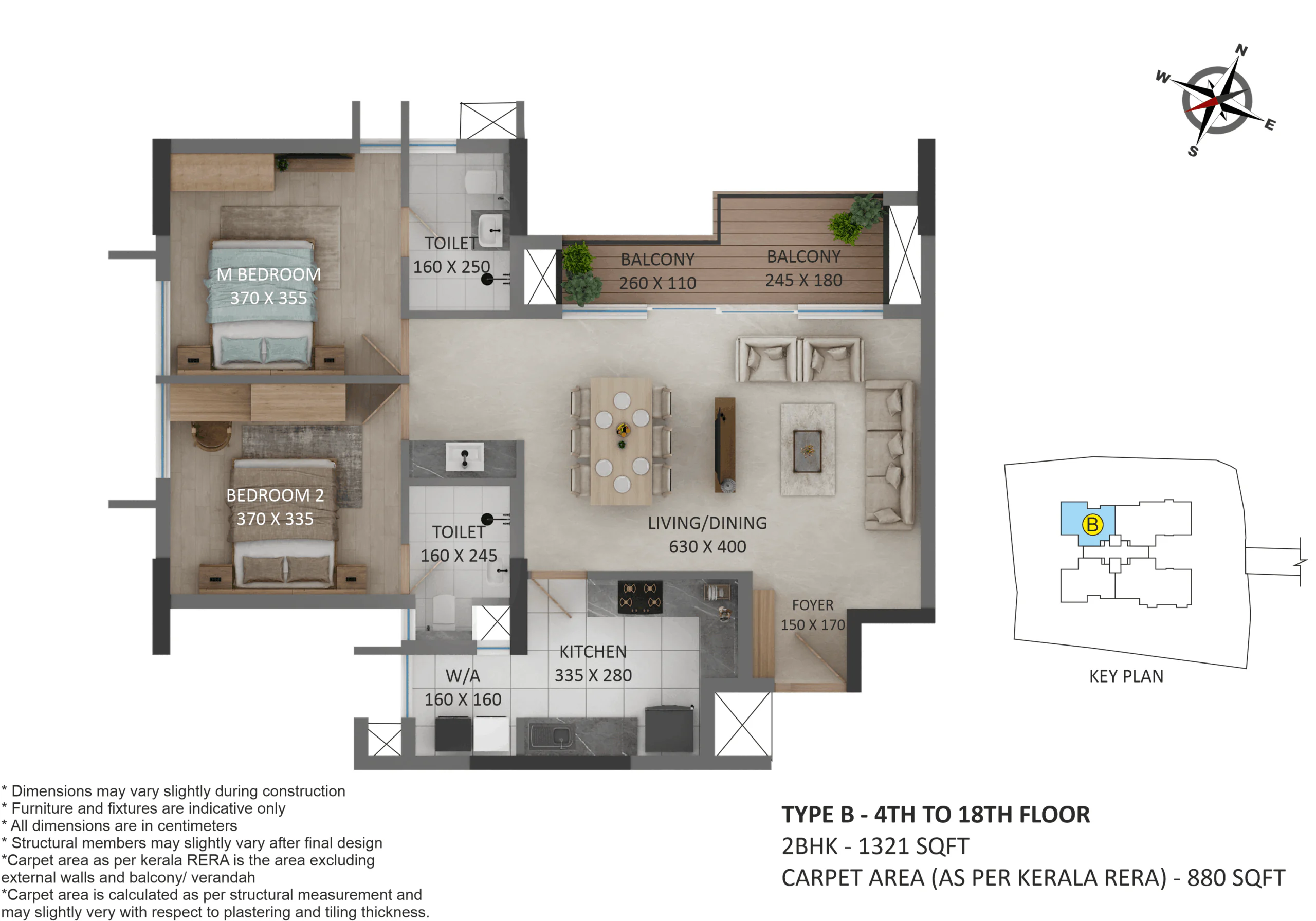 Asset - Around the tree | 2 & 3 BHK Apartments | Tripunithara - 14