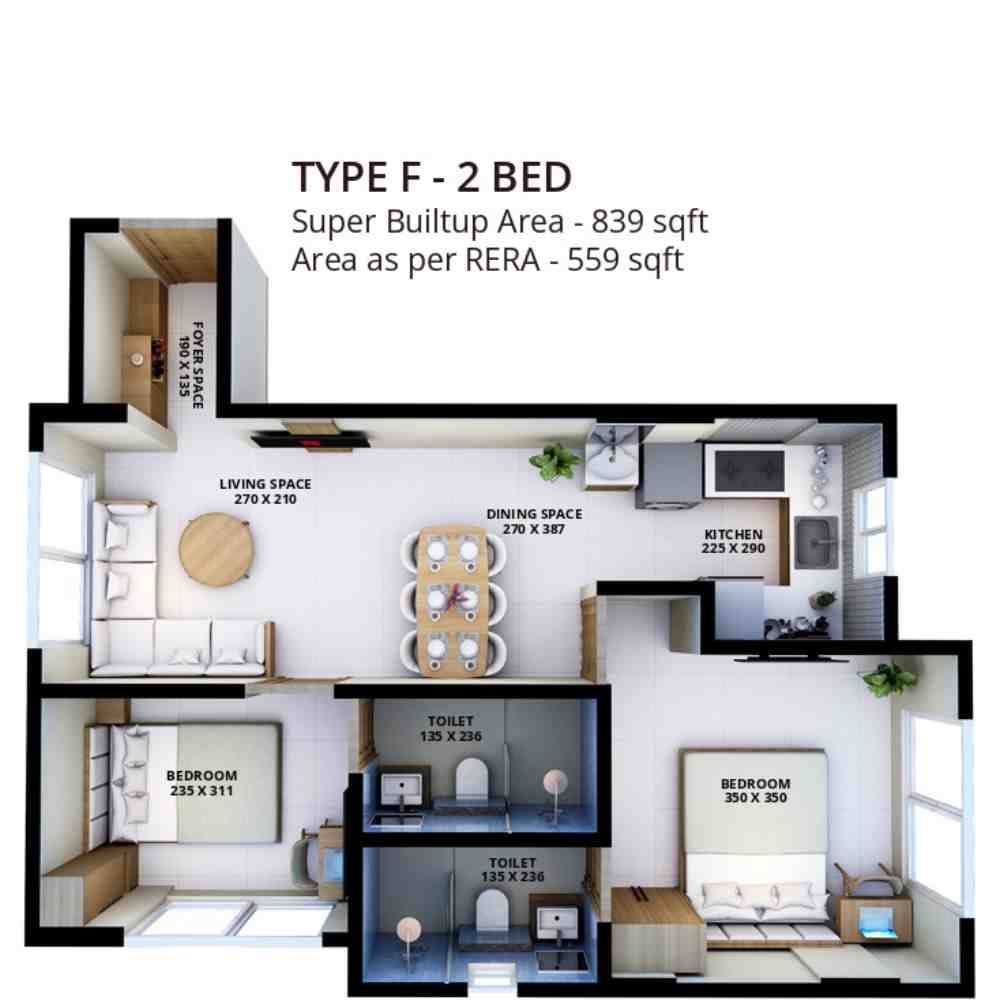Casadel - Grand Victorian Town | 2 & 3 BHK Apartments - 3