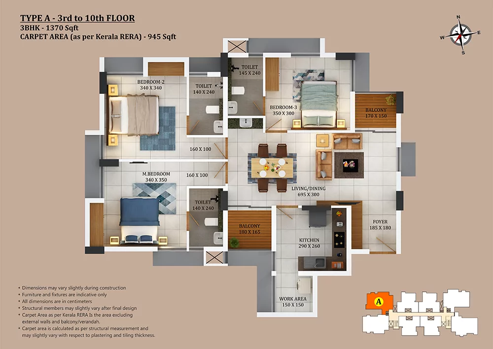 Asset Winside | 2 & 3 BHK Apartments in Thiroor - 14
