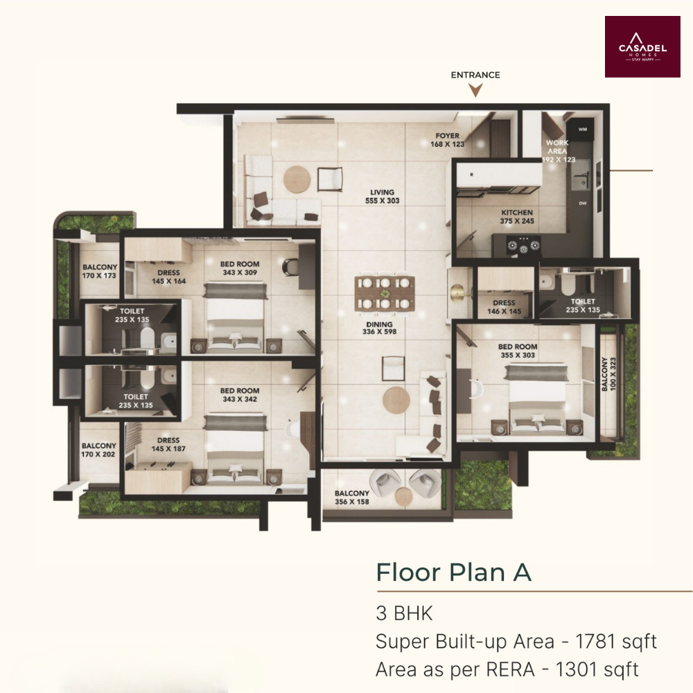 Casadel - Beneath The Wandering Leaf | 2 & 3 BHK Apartments - 7