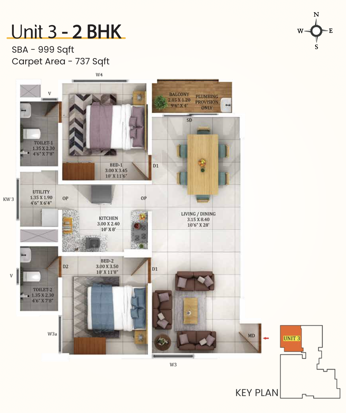 Confident Group - Sunflower | 2 & 3 BHK Apartments - 5