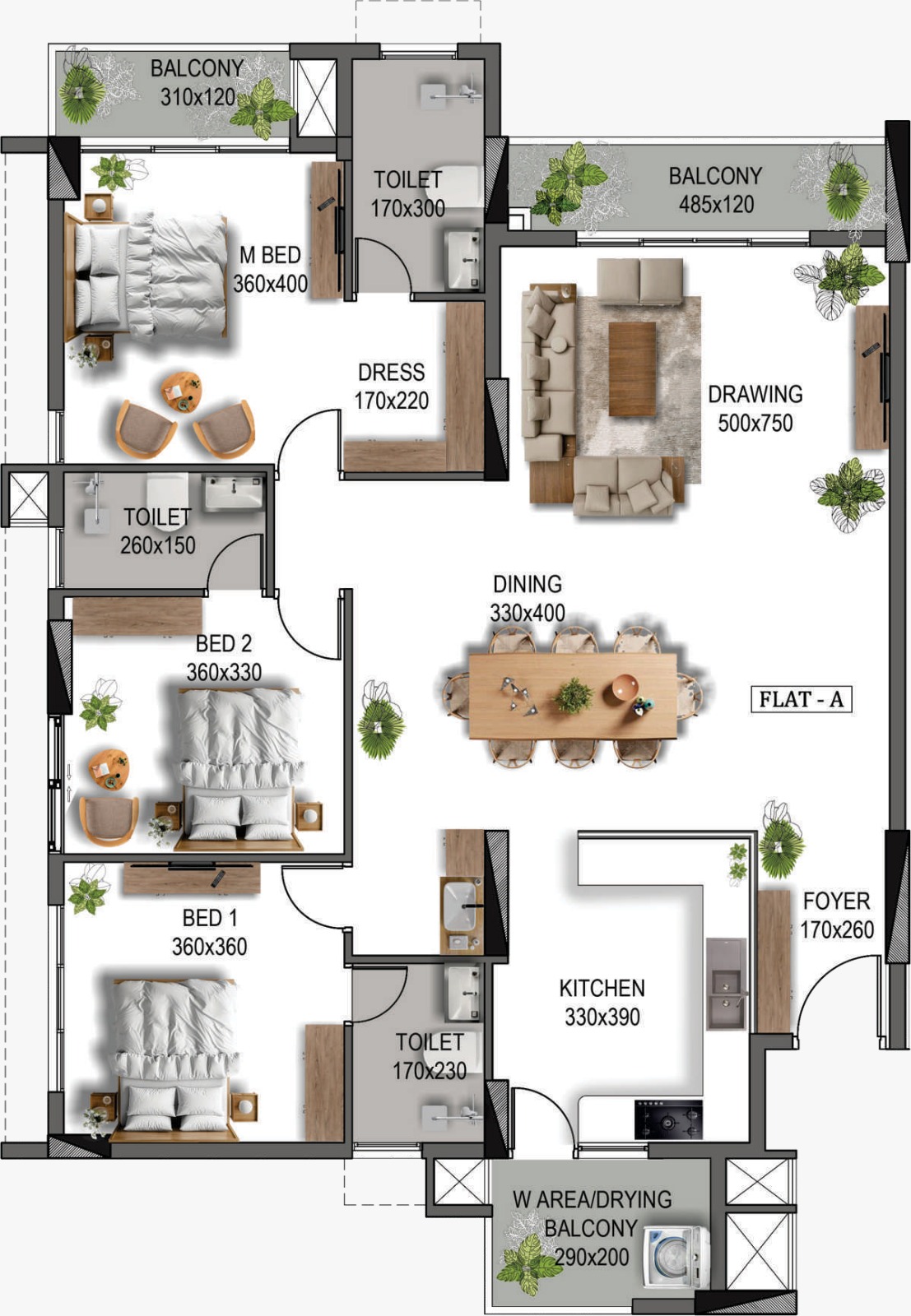 National Builders | National Royal Palace – 3 & 4 BHK Ultra Luxury Apartments- Pathadippalam ,Edappally - 20