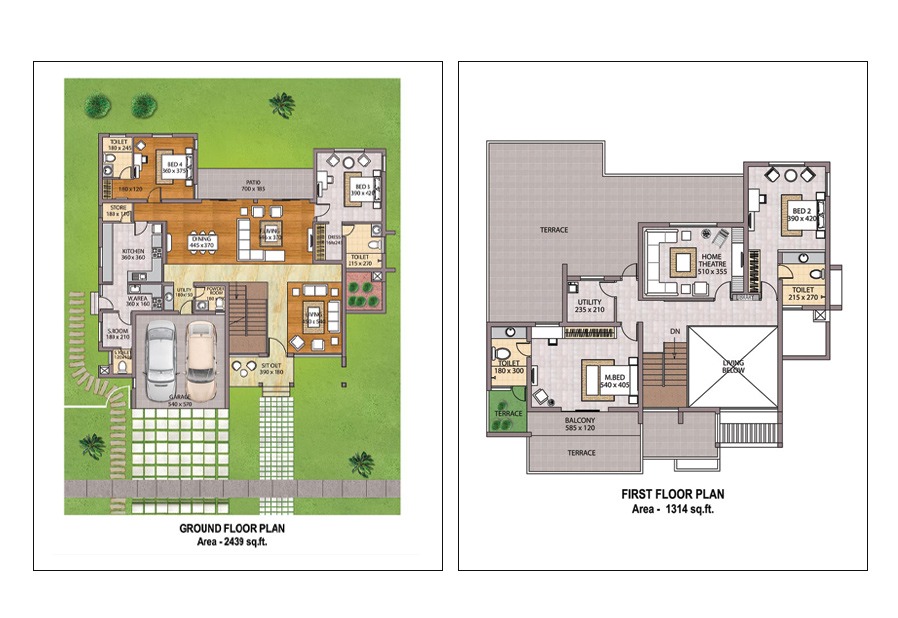 Skyline Ranch Thrippunithura - 4 BHK Villa (Ensuite Rooms) - 2