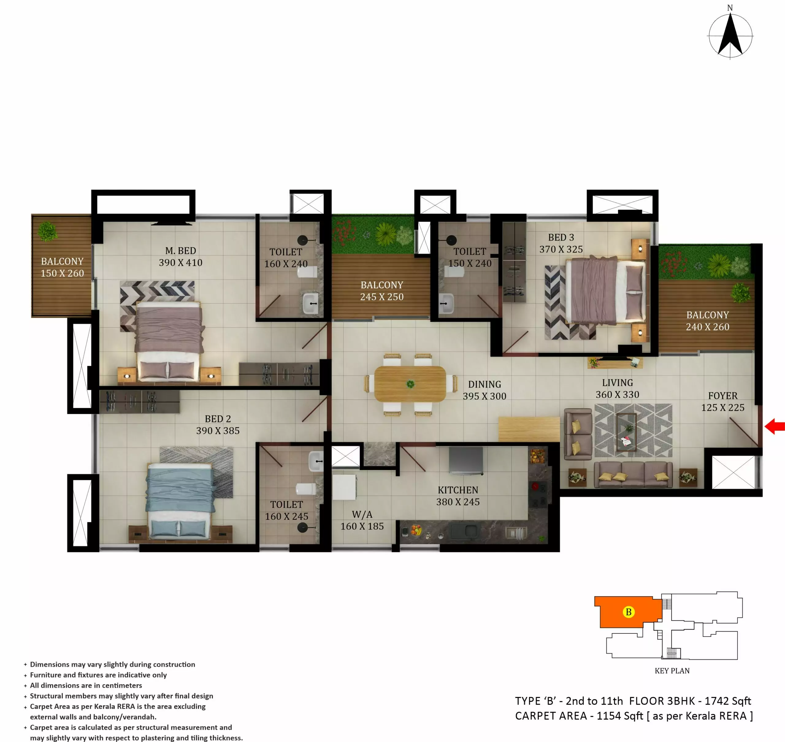 Asset B Right | 2 & 3 BHK Premium Apartments in Kuriachira - 8