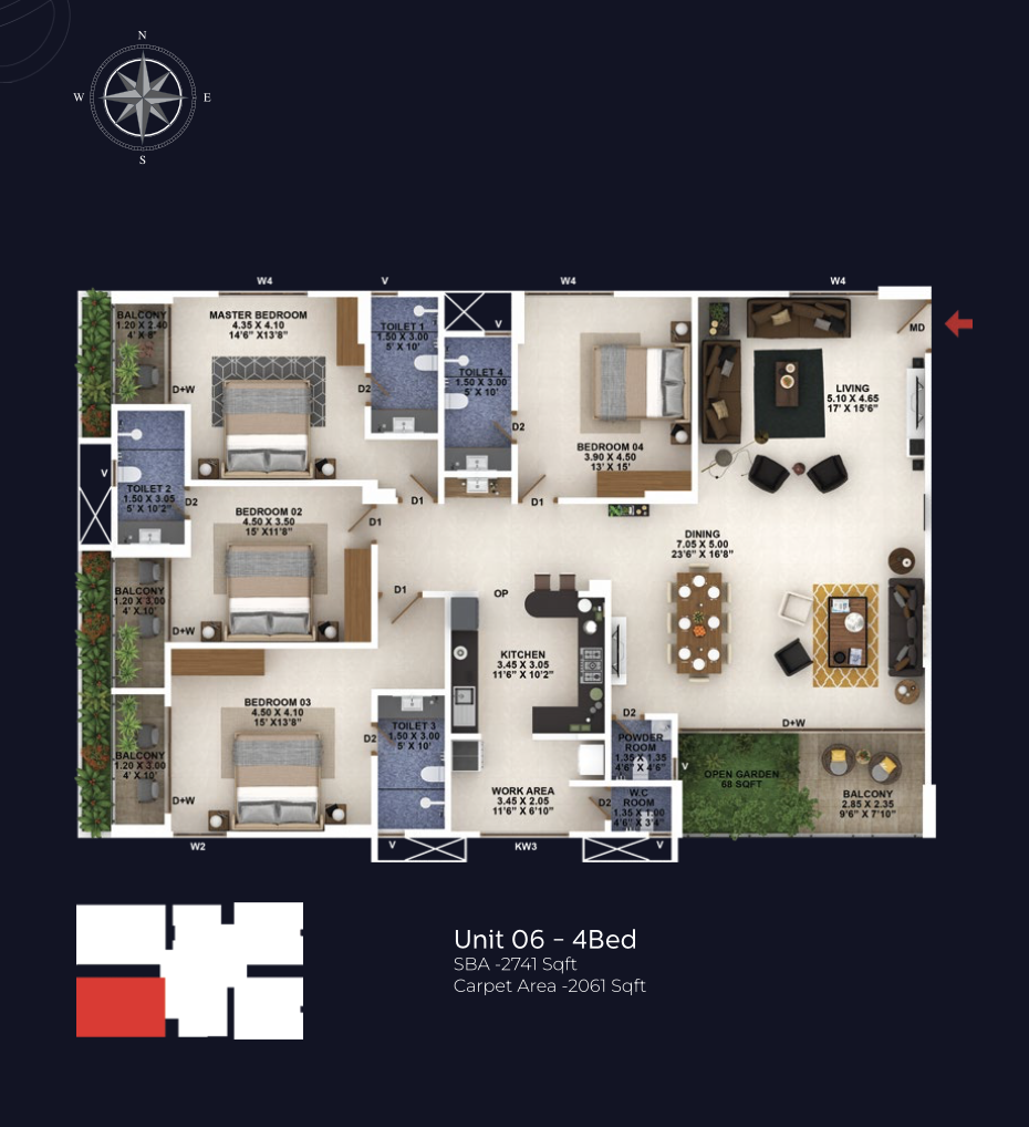 Confident Group - Legacy | Premium Apartments | 3 & 4 BHKs - 4