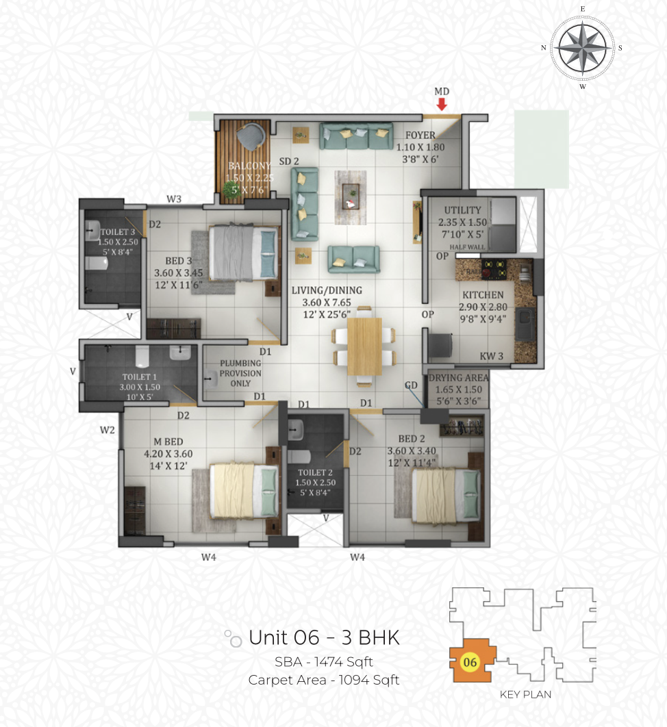 Confident Group - Gateway | Kakkanad | 2 & 3 BHK Premium Apartments - 9