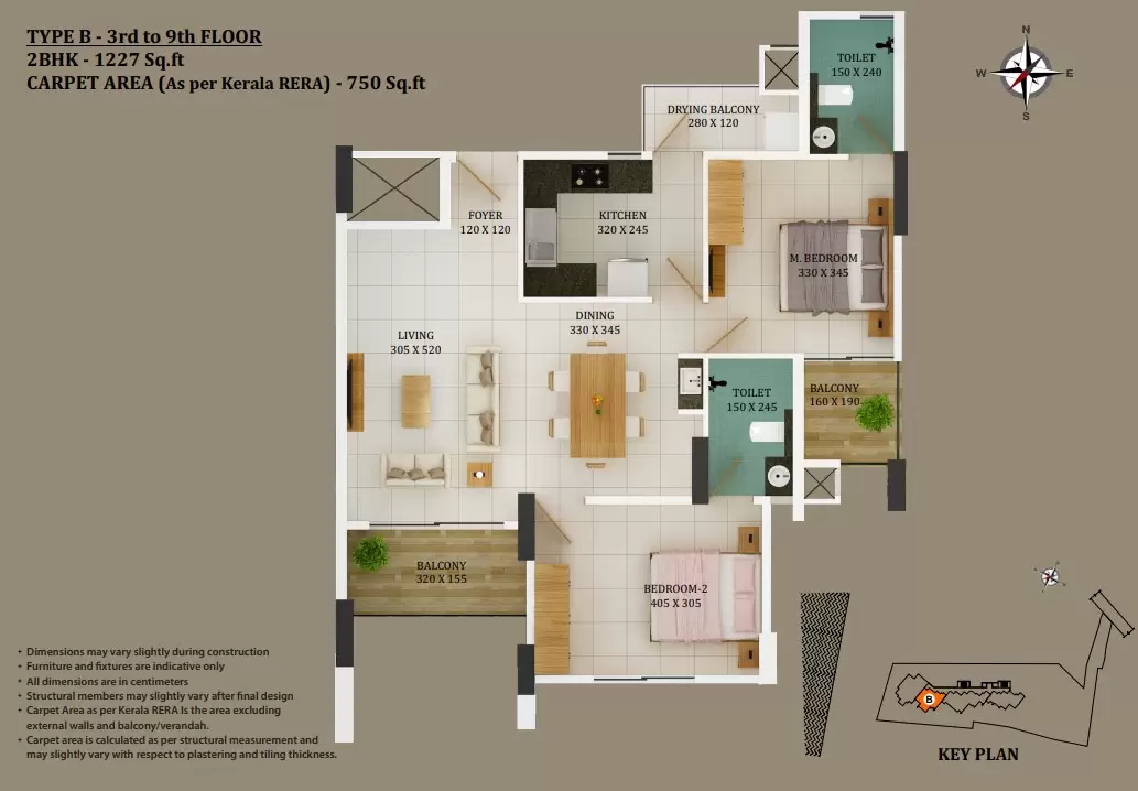 Asset East Brook - 2 and 3 BHK Flats For Sale in Aluva - 14
