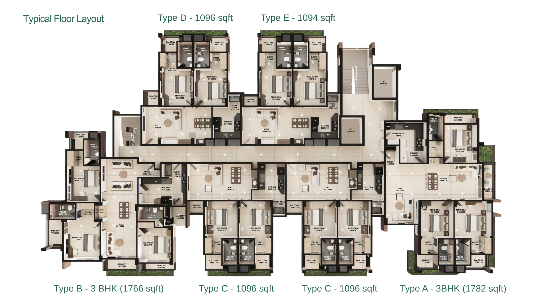 Casadel - Beneath The Wandering Leaf | 2 & 3 BHK Apartments - 11