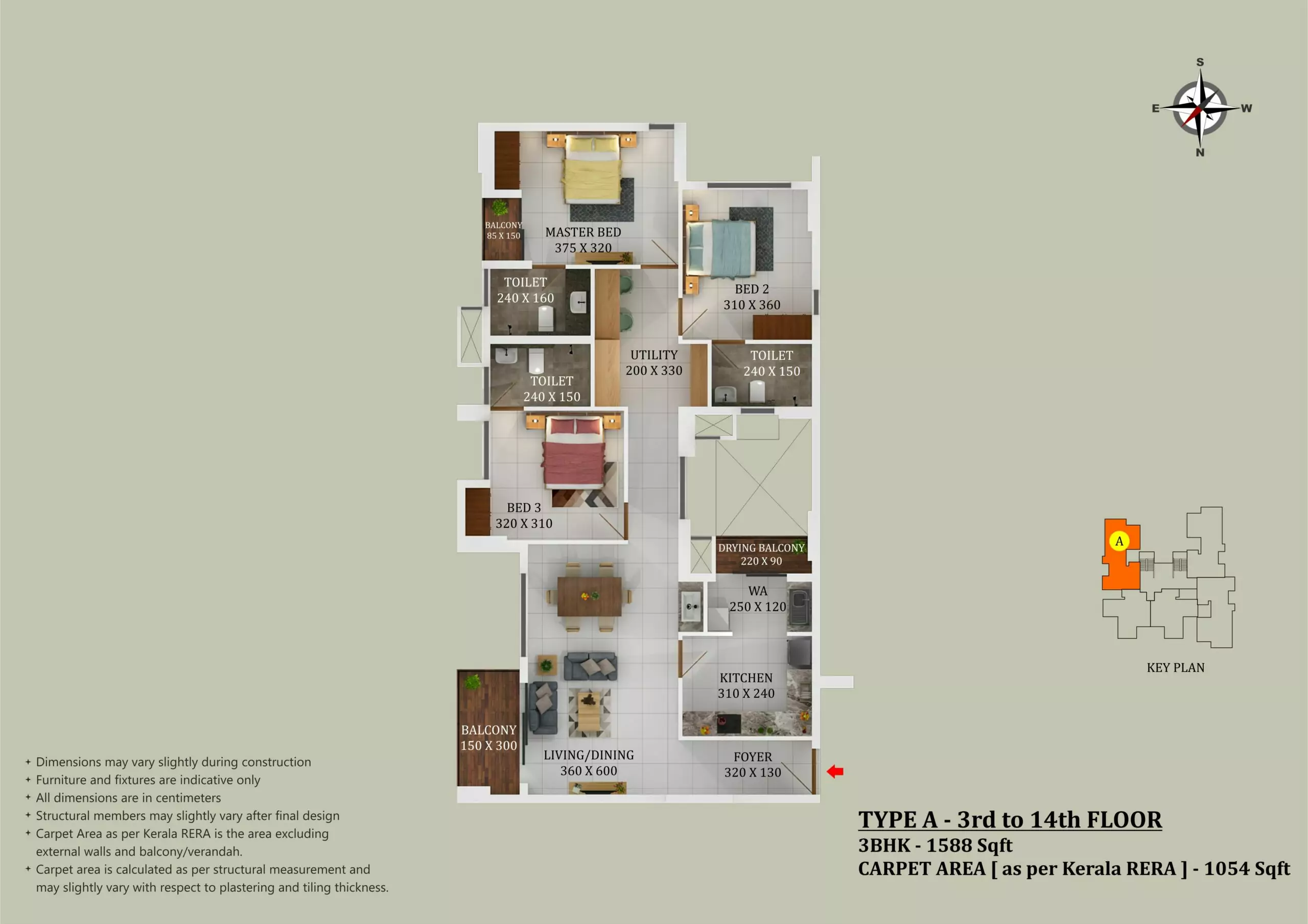 Asset - Sreyas | 2 and 3 BHK Apartments in Cheranalloor - 11