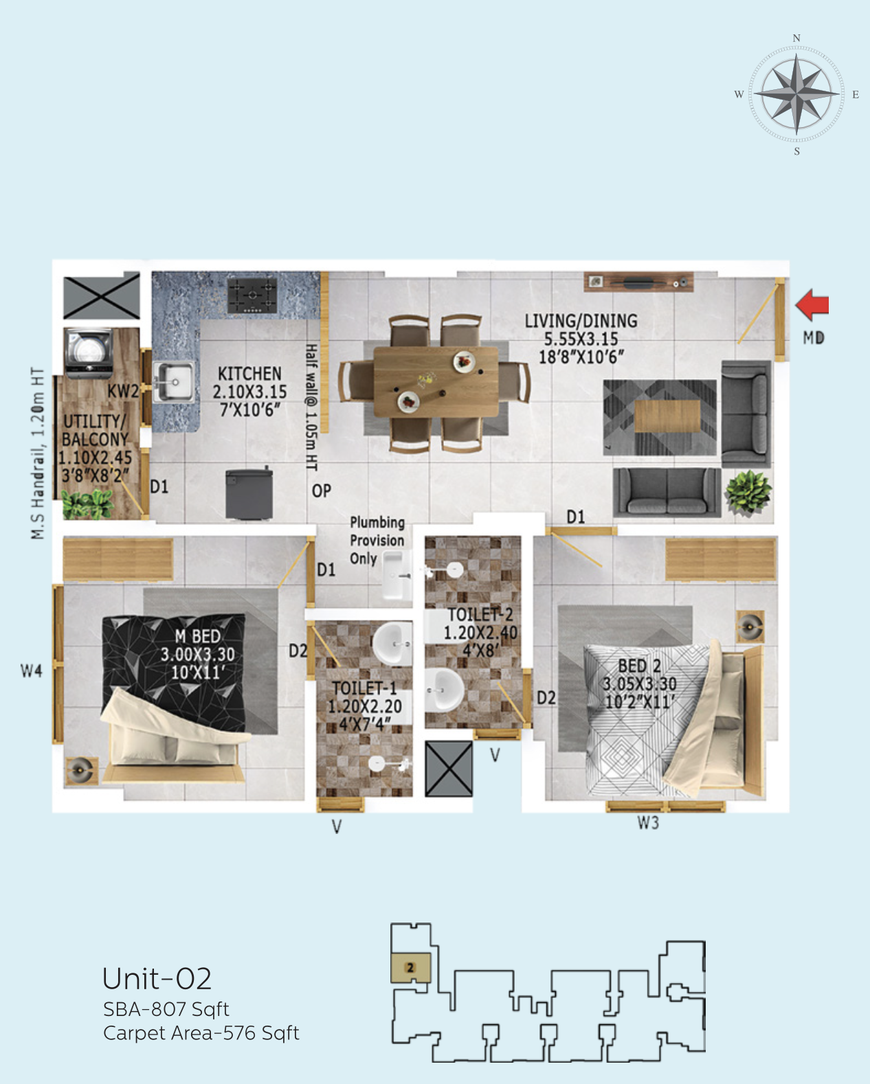 Confident Group - Lakeside | 2 & 3 BHK Waterfront Apartments - 13
