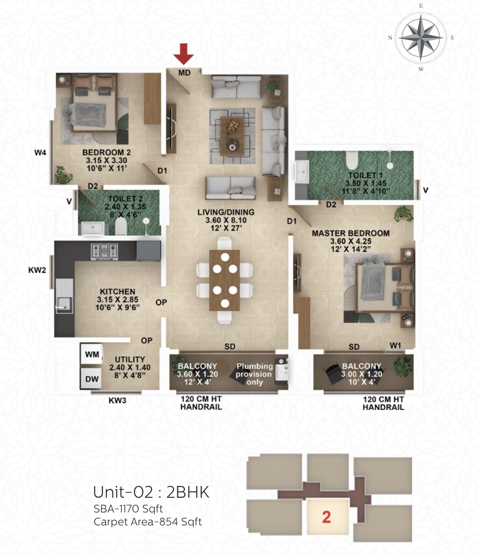 Confident Group - Infinity | Edappally | 2 & 3 BHK Premium Apartments - 9