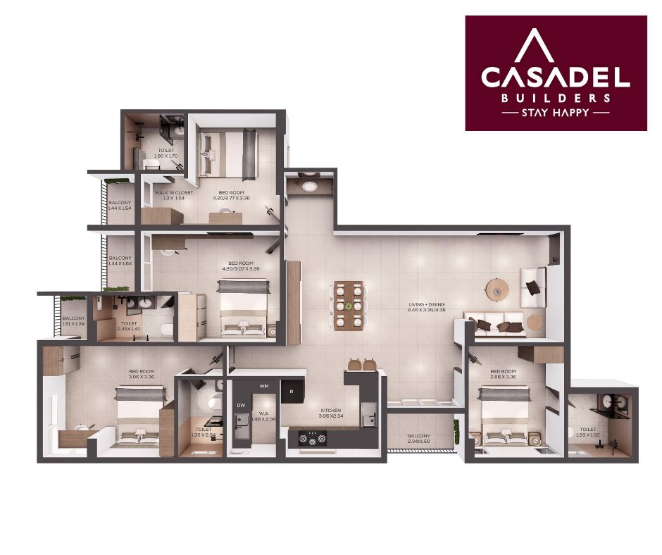 Casadel - Beyond Infinity | Premium 2, 3 and 4 BHK apartments - 3