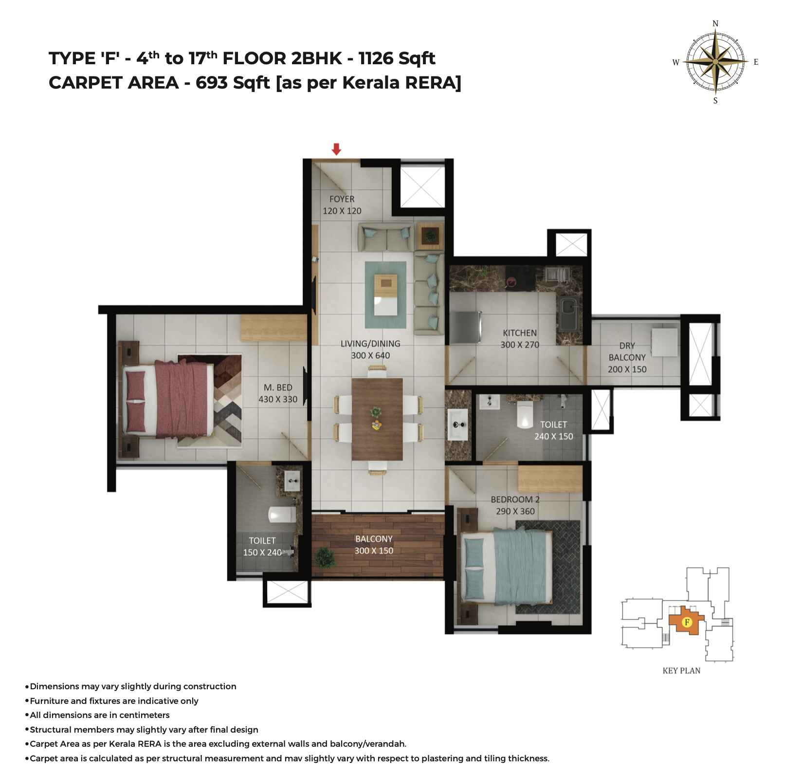 Asset Pavithram | 2 and 3 BHK Flats Apartments in Poonkunnam - 12