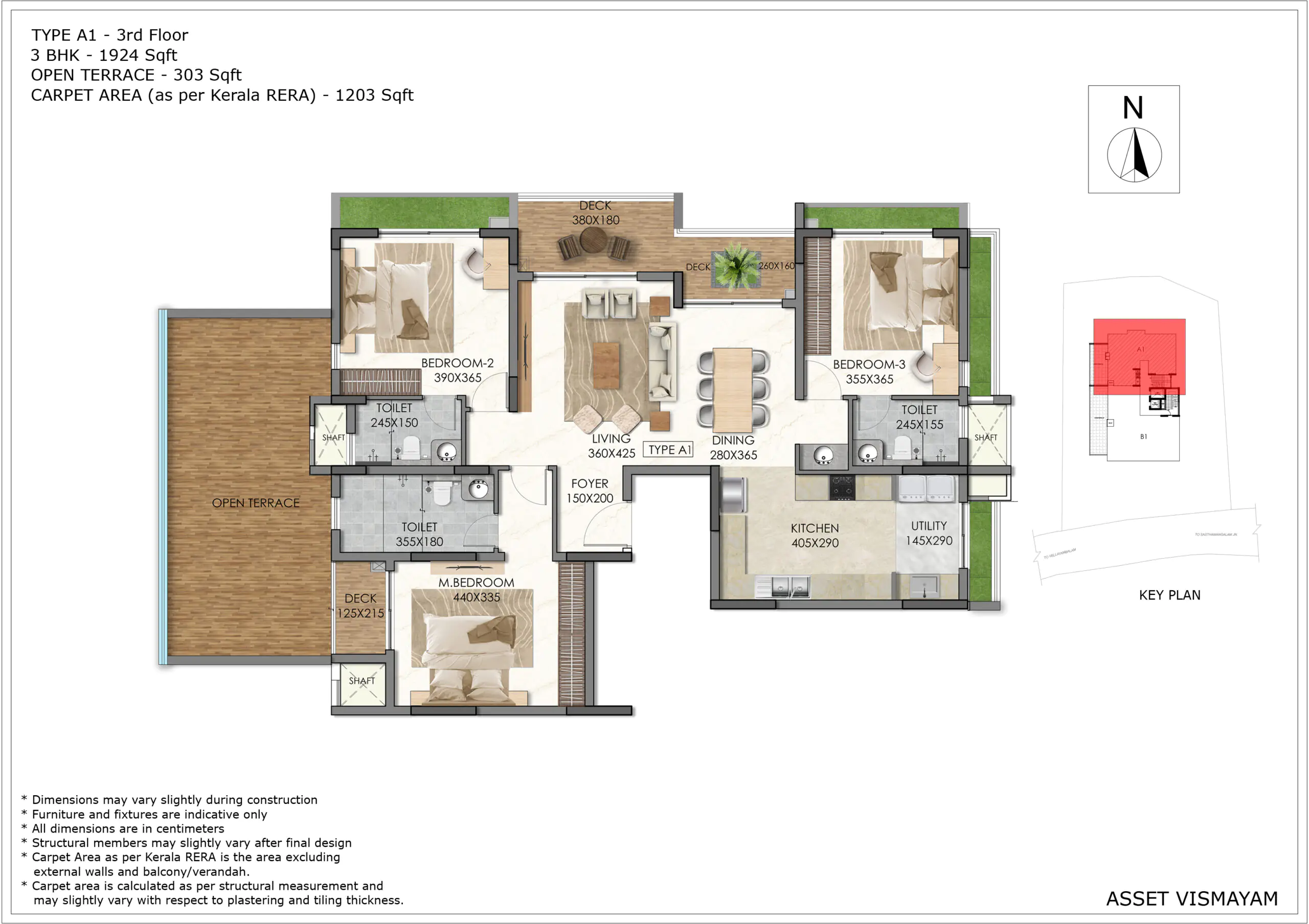 Asset Vismayam – Luxury 3 & 4 BHK Apartments in Sasthamangalam - 12