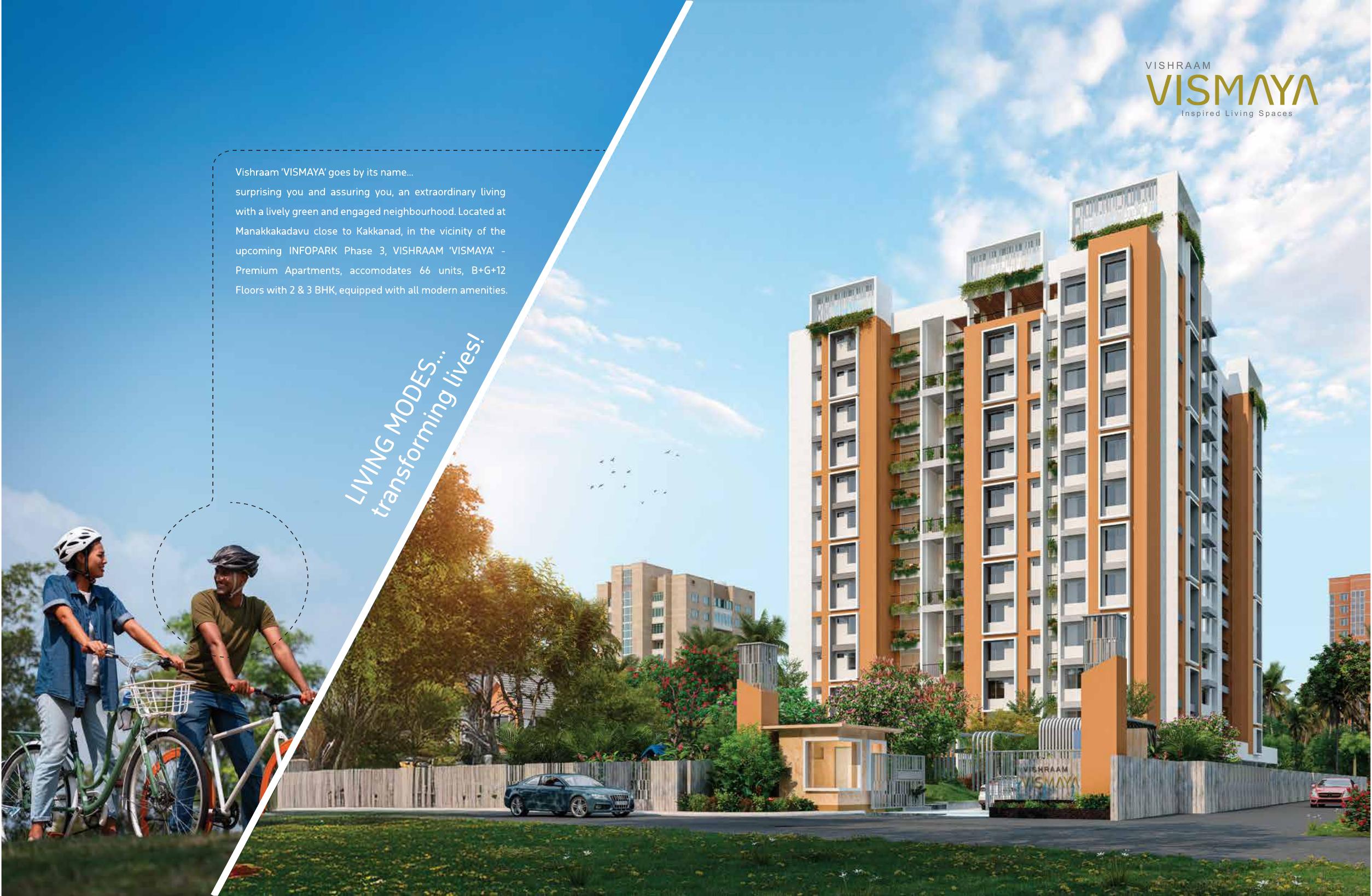Vishraam - Vismaya | 2 & 3 BHK Premium Apartments in Manakkakadavu, Kakkanad