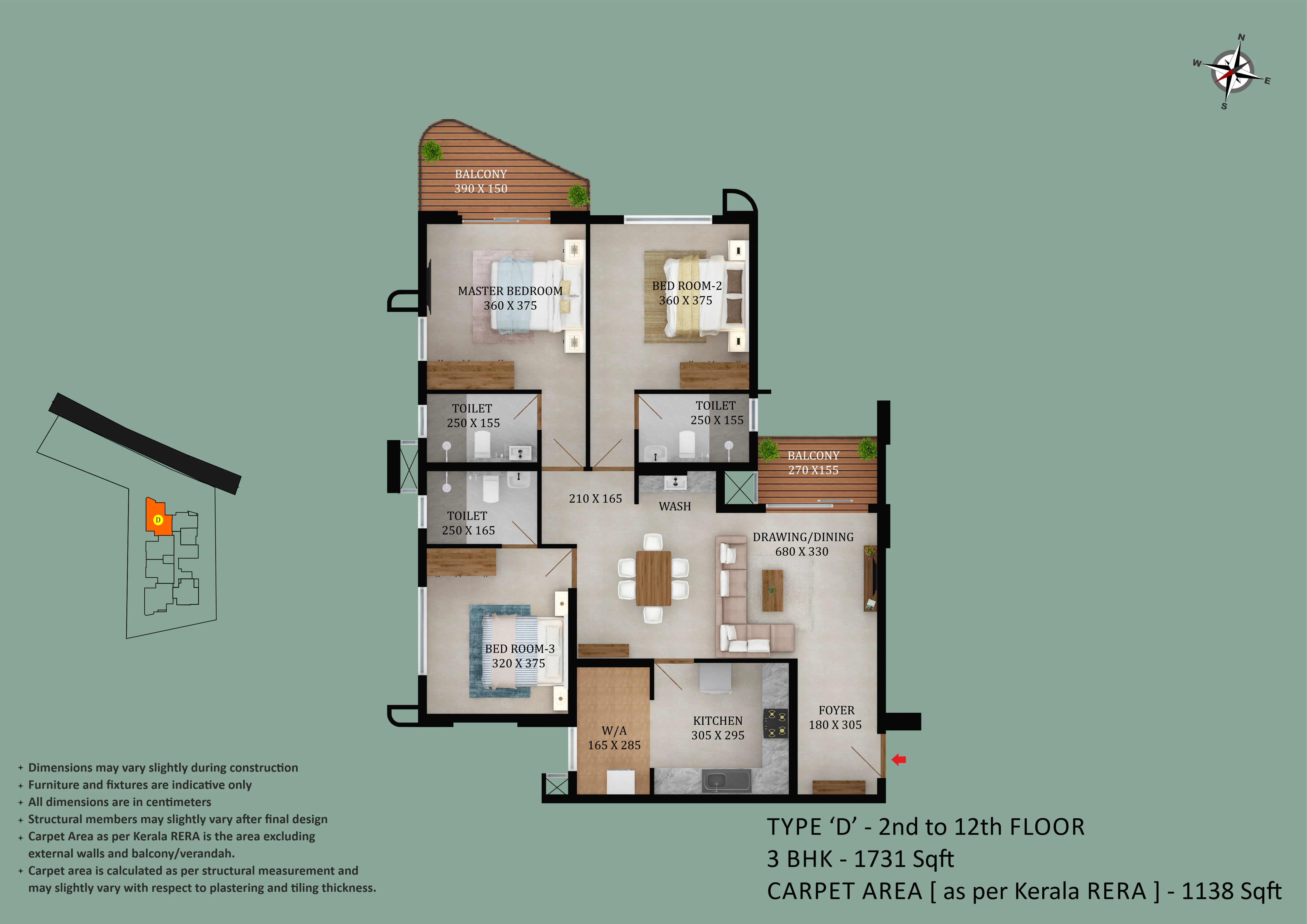 Asset - Butterflies | 2 & 3 BHK apartments at Kakkanad, Kochi - 15