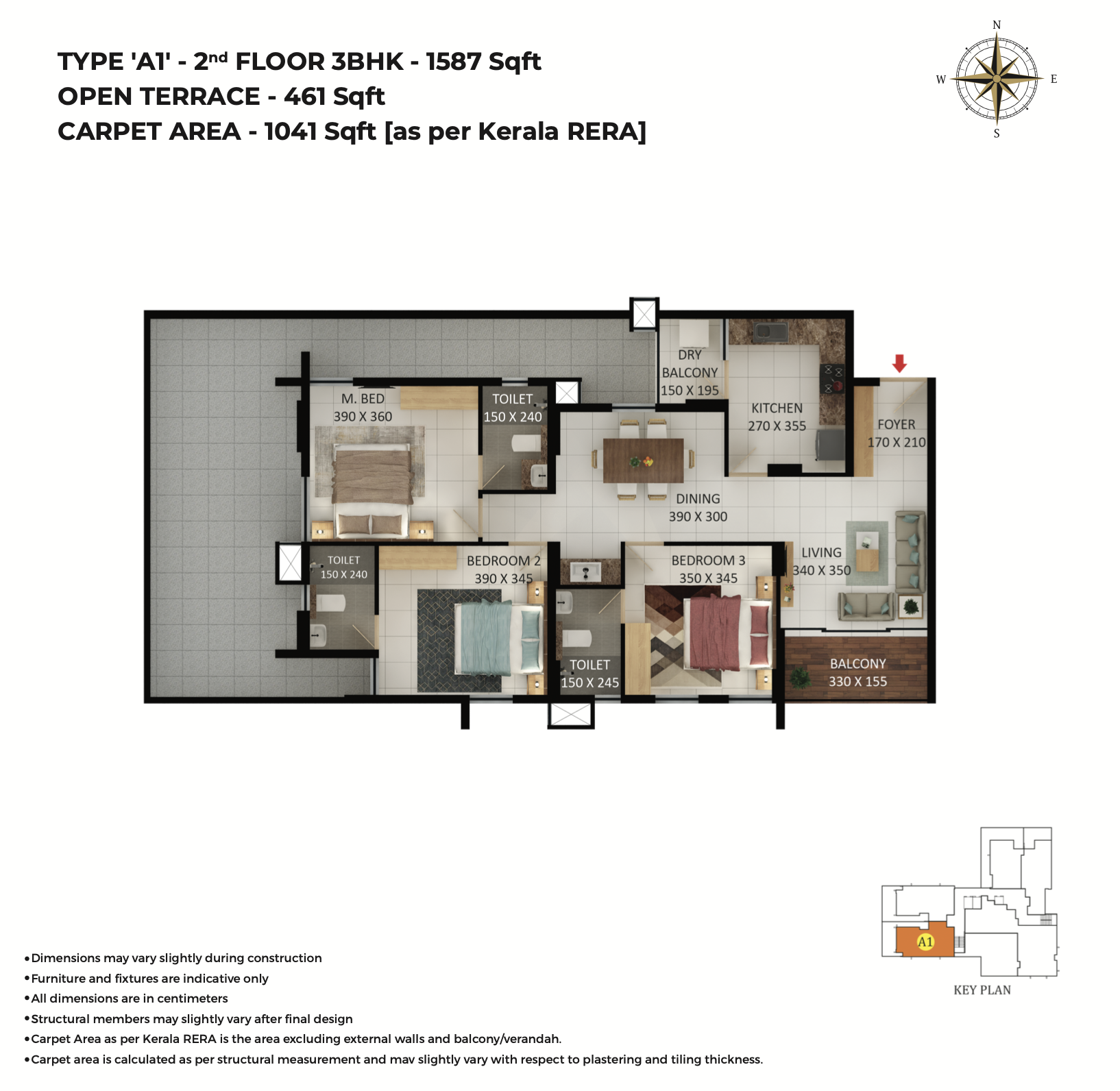 Asset Pavithram | 2 and 3 BHK Flats Apartments in Poonkunnam - 20