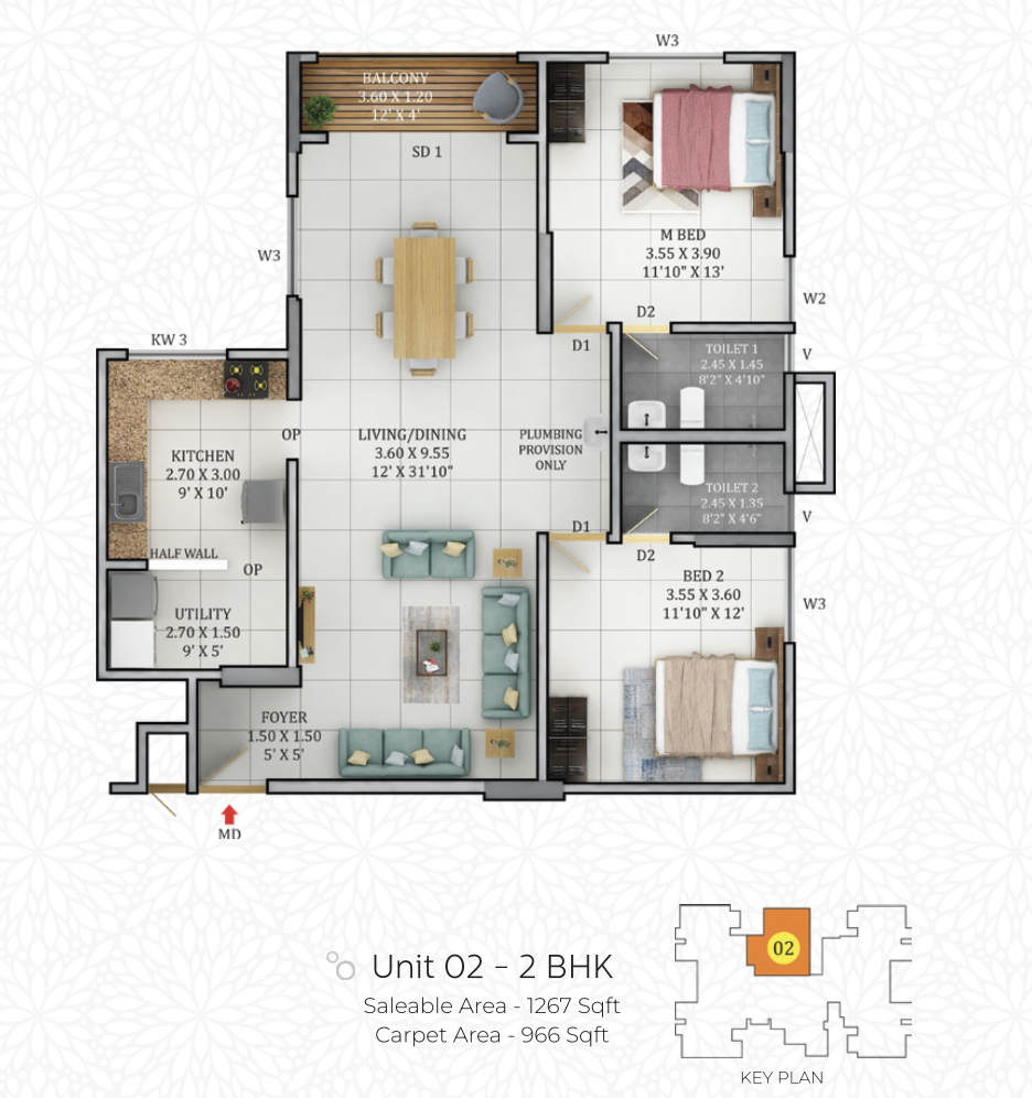 Confident Group - Gateway | Kakkanad | 2 & 3 BHK Premium Apartments - 5