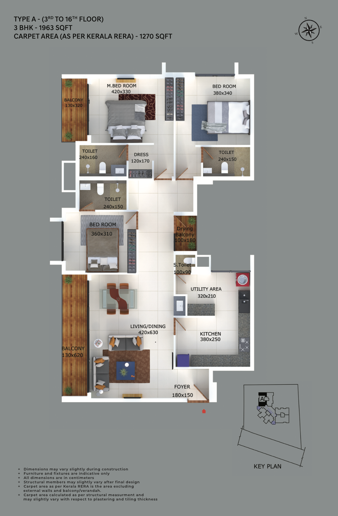 Asset Majestic | 2, 3 BHK Flats and Apartments in Kuriachira - 6