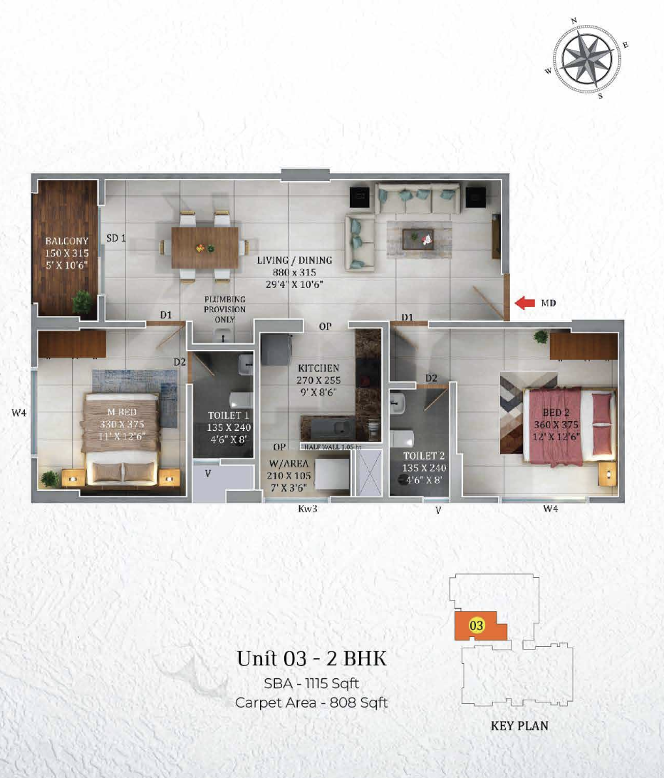 Confident Group - Heritage | Fort Kochi | 2 & 3 BHK Apartments - 6
