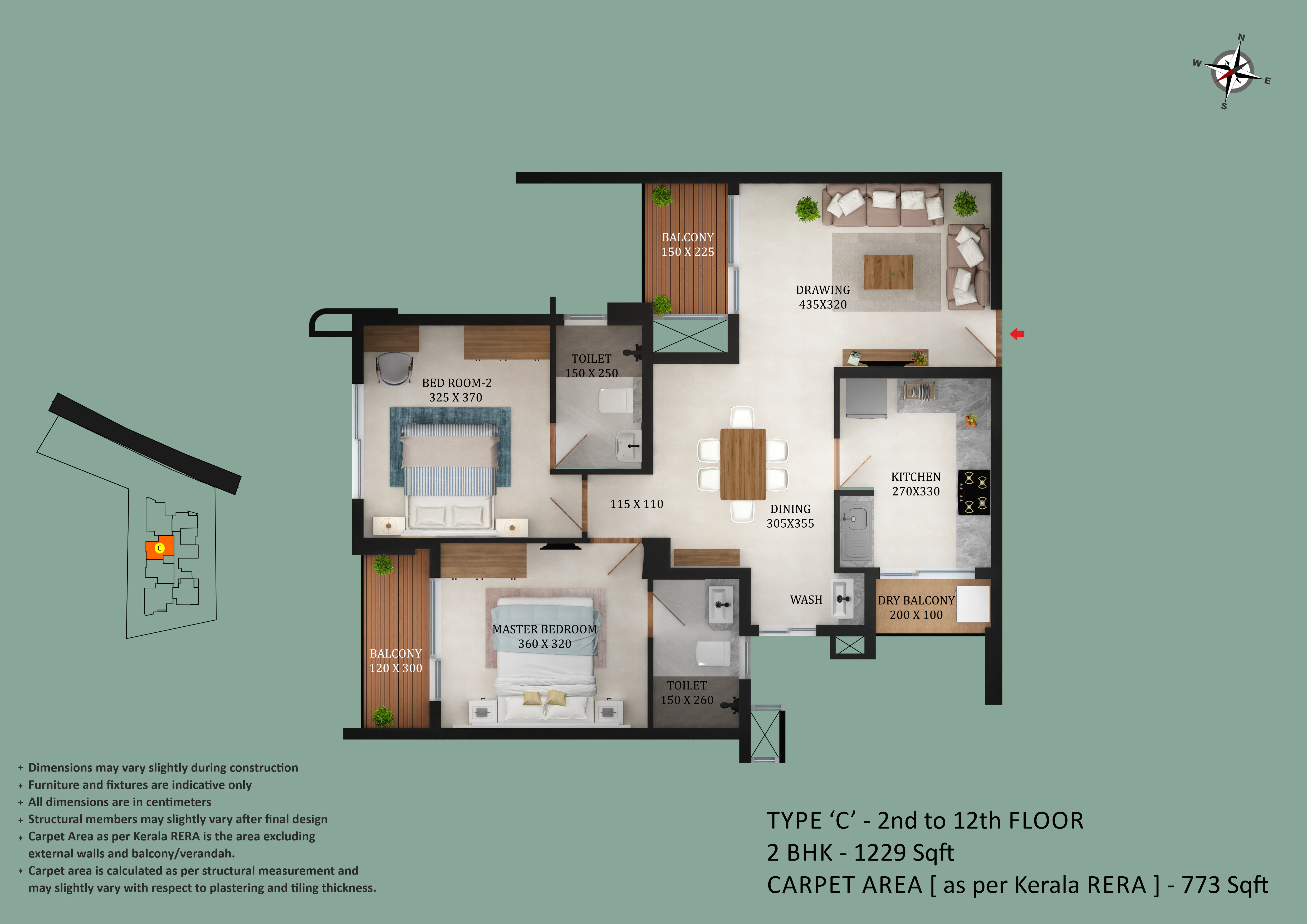 Asset - Butterflies | 2 & 3 BHK apartments at Kakkanad, Kochi - 18